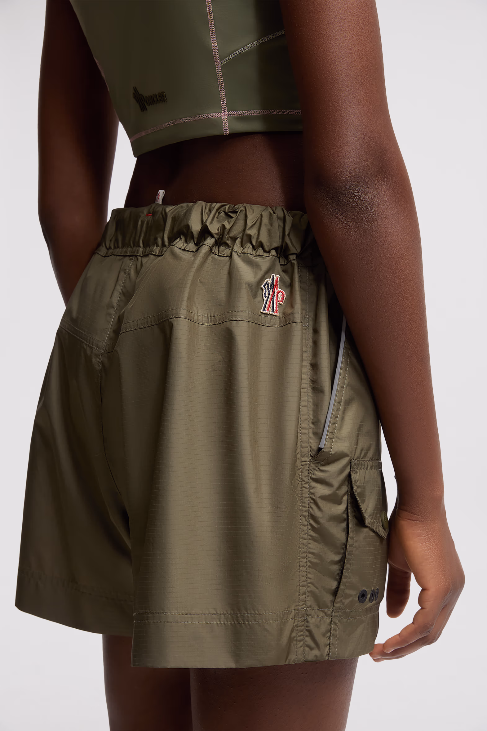 Belted Mini Skort Women Olive Green Moncler 6